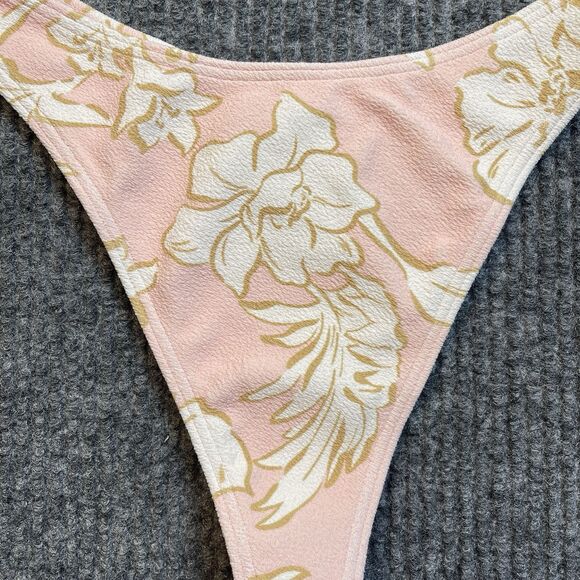 Billabong Medium Bikini Bottom Tropics Call Skimpy Hike Fit Floral Low Waist NEW - Picture 4 of 10